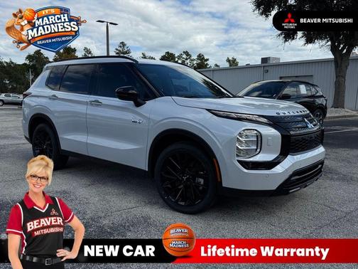 White Diamond 2025 Mitsubishi Outlander PHEV SEL Black Edition