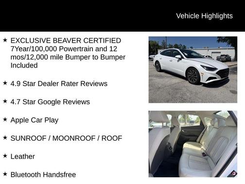 Quartz White 2020 Hyundai SONATA Limited