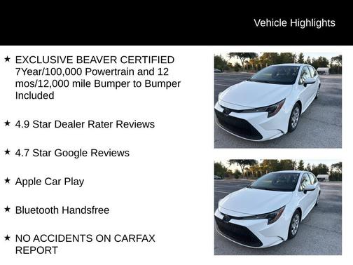 2022 Toyota Corolla LE