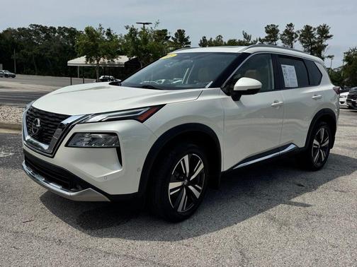 Pearl White Tri-Coat 2021 Nissan Rogue Platinum