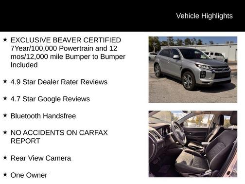 Alloy Silver Metallic 2021 Mitsubishi Outlander Sport 2.0 ES