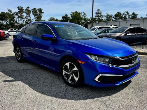 Aegean Blue Metallic 2019 Honda Civic LX