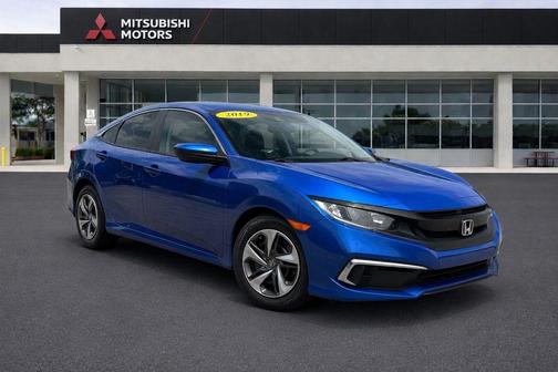 Aegean Blue Metallic 2019 Honda Civic LX