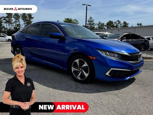 Aegean Blue Metallic 2019 Honda Civic LX