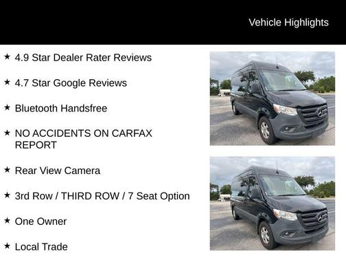 2024 Mercedes-Benz Sprinter 2500 144 WB Standard Roof Passenger