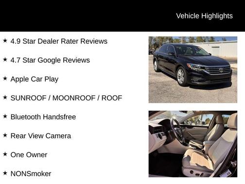 Deep Black Pearl Effect 2020 Volkswagen Passat 2.0T SE