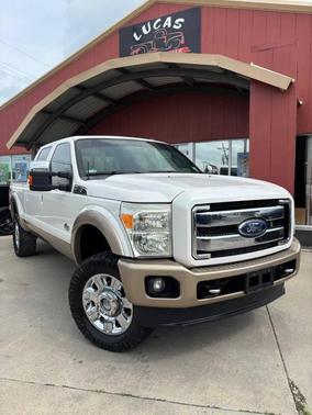 White Platinum Metallic Tri-Coat 2012 Ford F-250 Lariat