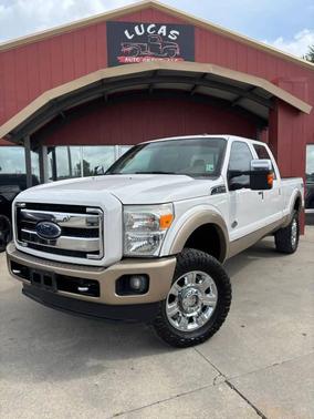 White Platinum Metallic Tri-Coat 2012 Ford F-250 Lariat