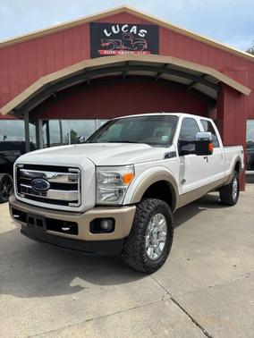 White Platinum Metallic Tri-Coat 2012 Ford F-250 Lariat
