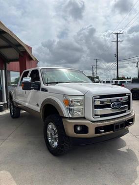 White Platinum Metallic Tri-Coat 2012 Ford F-250 Lariat