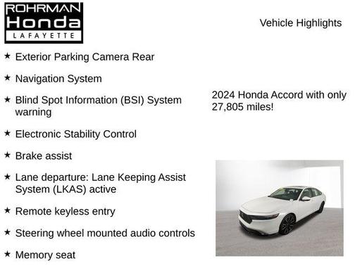 2024 Honda Accord Hybrid Touring