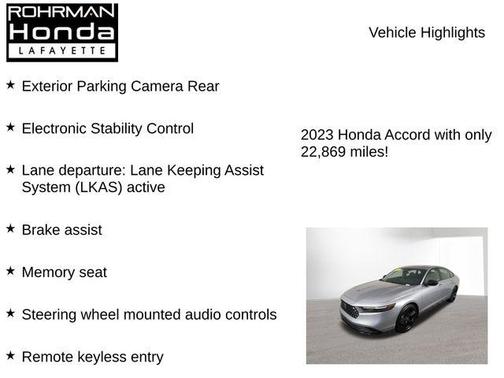 2023 Honda Accord Hybrid Sport-L