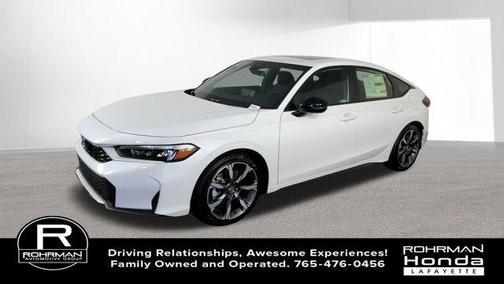 Platinum White Pearl 2026 Honda Civic Hybrid Sport Touring