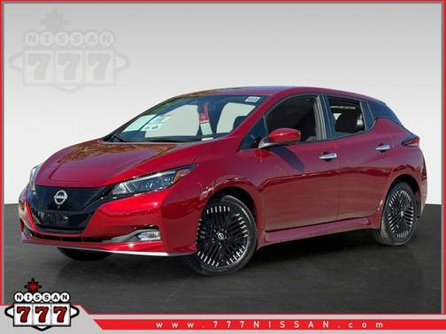 Scarlet Ember 2025 Nissan Leaf SV PLUS