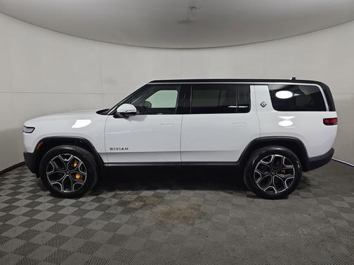 Glacier White 2024 Rivian R1S Adventure Quad Motor Large Pack