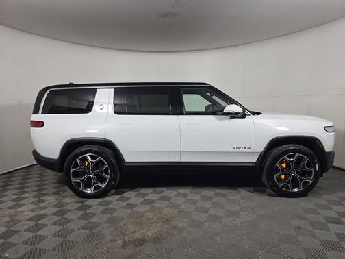 Glacier White 2024 Rivian R1S Adventure Quad Motor Large Pack