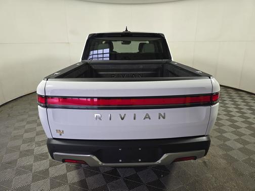 Glacier White 2023 Rivian R1T Adventure Quad Motor Large Pack