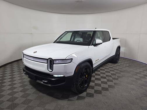 Glacier White 2023 Rivian R1T Adventure Quad Motor Large Pack