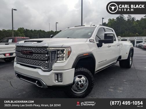 White Frost Tricoat 2022 GMC Sierra 3500 Denali