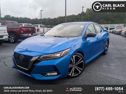 Electric Blue Metallic 2021 Nissan Sentra SR