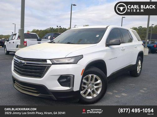 Summit White 2023 Chevrolet Traverse LS