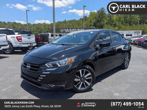Super Black 2024 Nissan Versa 1.6 SV