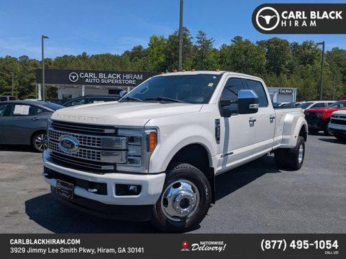 White Platinum Metallic Tri-Coat 2019 Ford F-350 Platinum