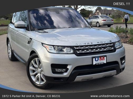 Silver 2016 Land Rover Range Rover Sport 3.0L Turbocharged Diesel HSE Td6