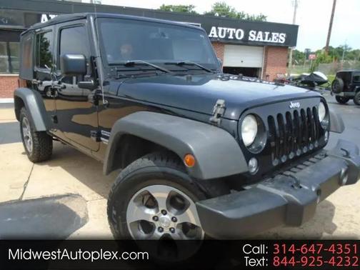 Black 2014 Jeep Wrangler Unlimited Sport