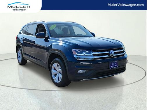 Tourmaline Blue Metallic 2019 Volkswagen Atlas 3.6L SE w/Technology