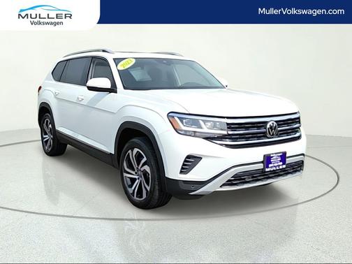 Opal White Pearl 2023 Volkswagen Atlas 3.6L SEL