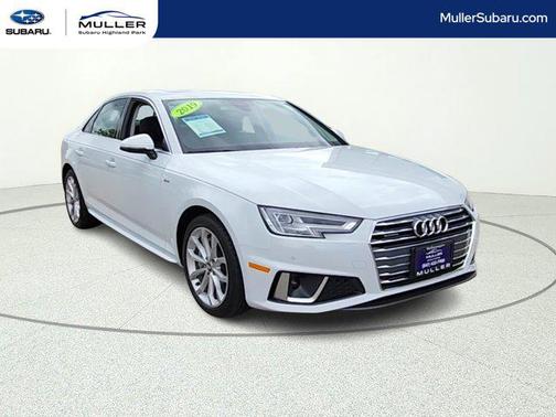 Glacier White Metallic 2019 Audi A4 45 Premium