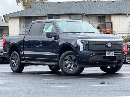 Blue Metallic 2024 Ford F-150 Lightning XLT Truck