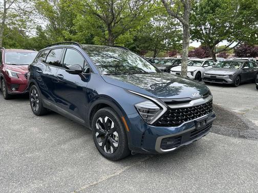 Blue 2023 Kia Sportage Plug-In Hybrid X-Line Prestige
