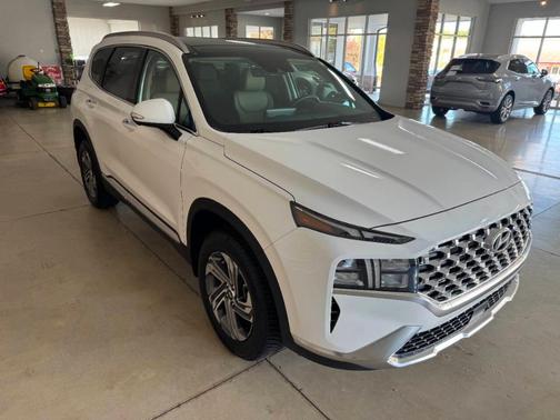 White 2023 Hyundai SANTA FE SEL