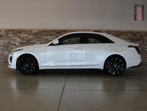 Crystal White Tri-Coat 2025 Cadillac CT4 Sport