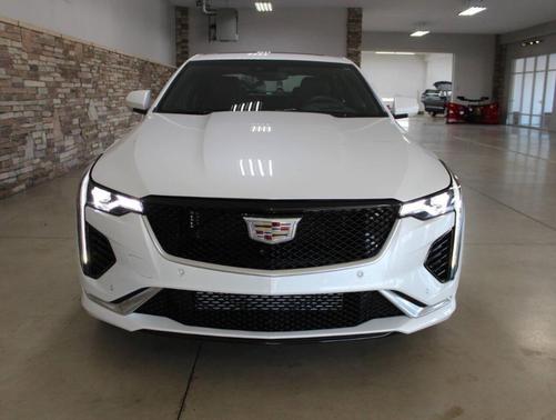 Crystal White Tri-Coat 2025 Cadillac CT4 Sport