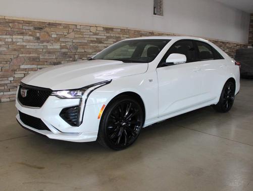 Crystal White Tri-Coat 2025 Cadillac CT4 Sport