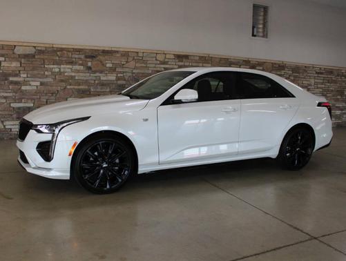 Crystal White Tri-Coat 2025 Cadillac CT4 Sport