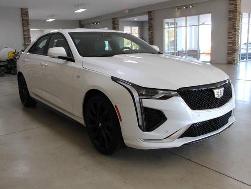 Crystal White Tri-Coat 2025 Cadillac CT4 Sport