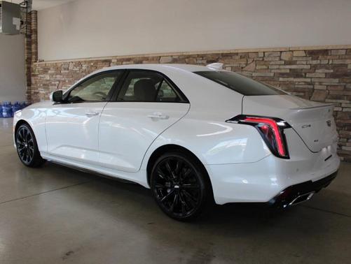 Crystal White Tri-Coat 2025 Cadillac CT4 Sport