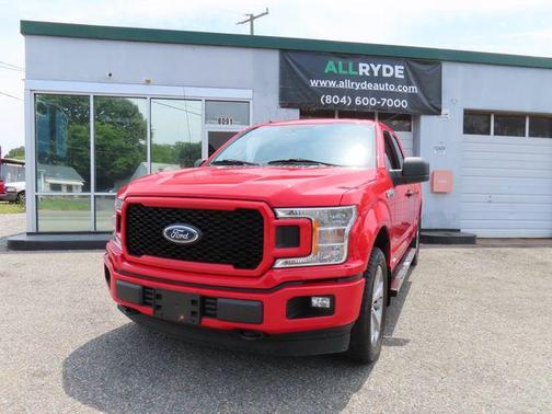 Red 2018 Ford F-150 XLT