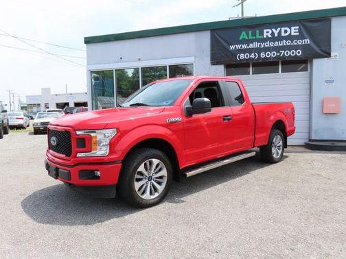 Red 2018 Ford F-150 XLT