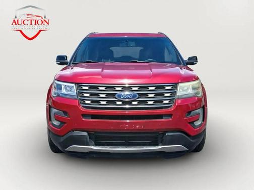 Red 2017 Ford Explorer sport
