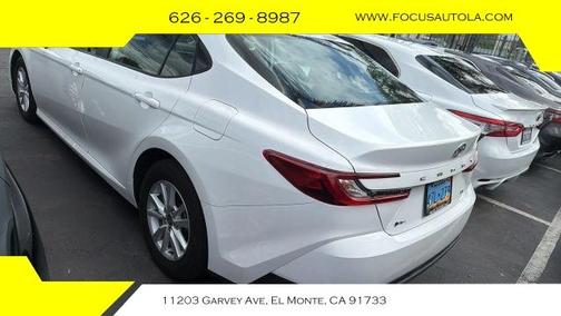 White 2025 Toyota Camry LE