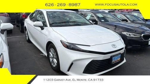 White 2025 Toyota Camry LE