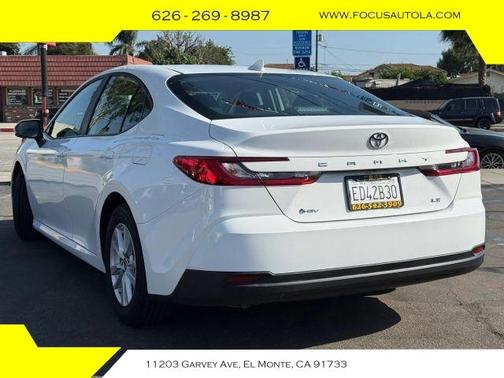 White 2025 Toyota Camry LE