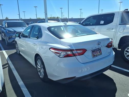 WHITE 2019 Toyota Camry LE