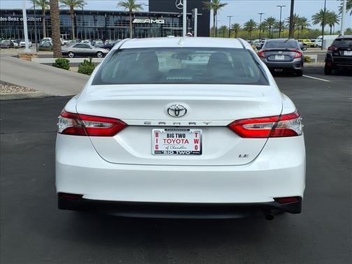 WHITE 2019 Toyota Camry LE