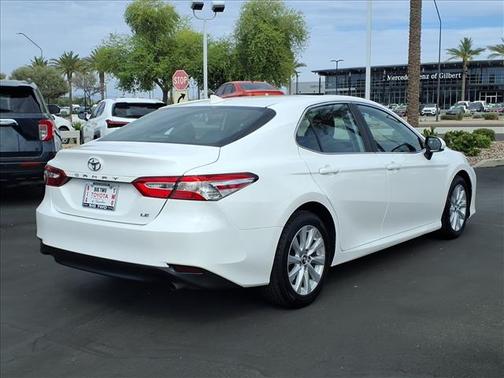 WHITE 2019 Toyota Camry LE
